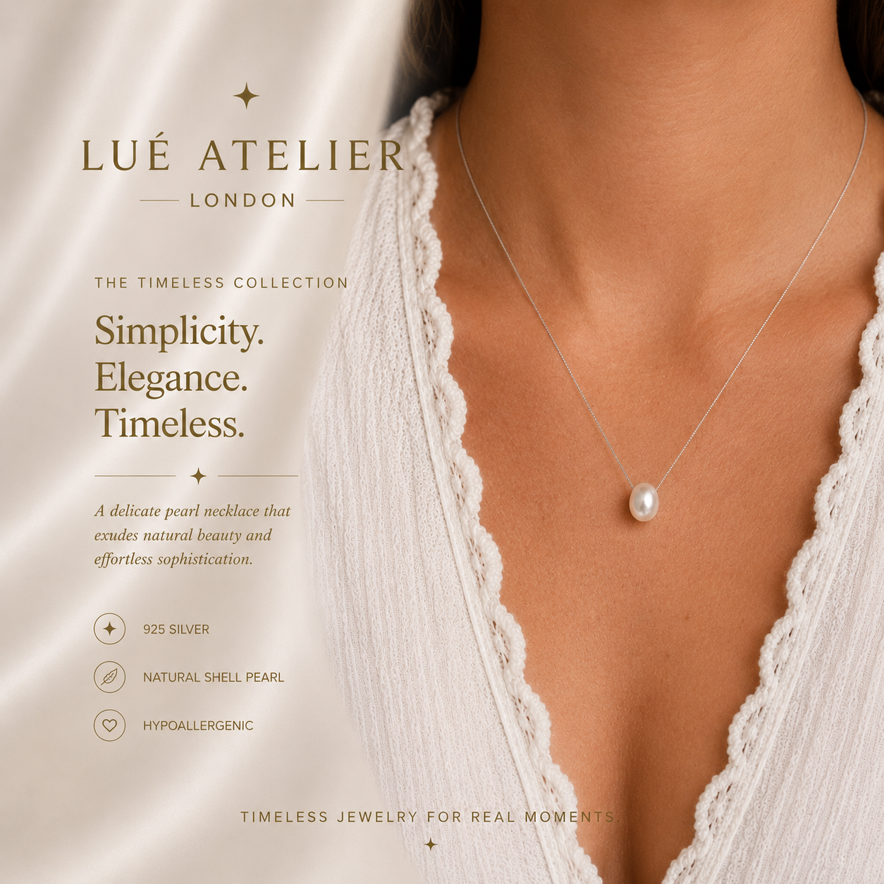 Shell Pearl Necklace