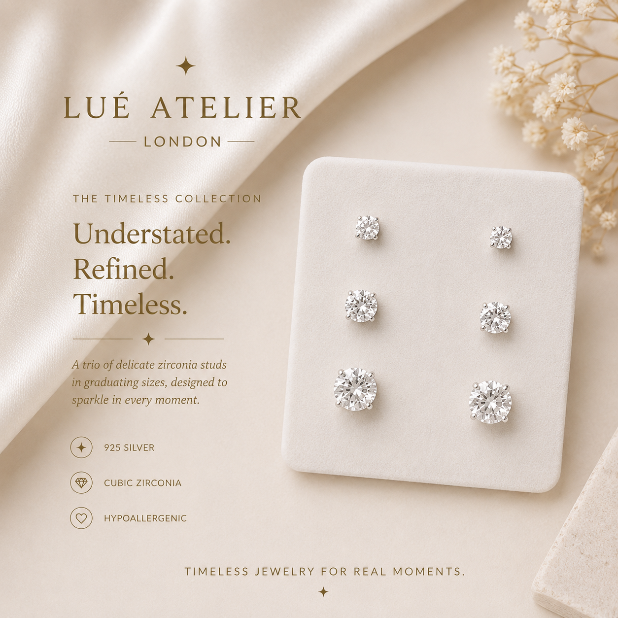 Crystal Zirconia Stud Set