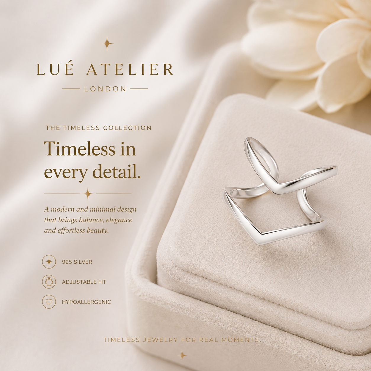 Double V Adjustable Ring