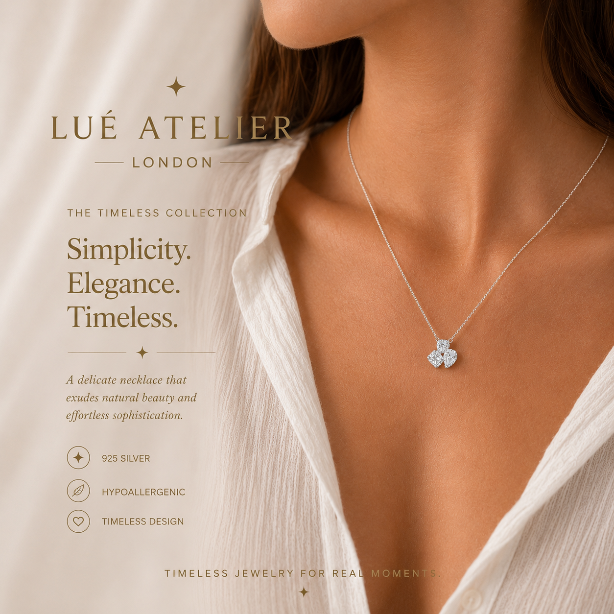 Halo Zirconia Pendant Necklace