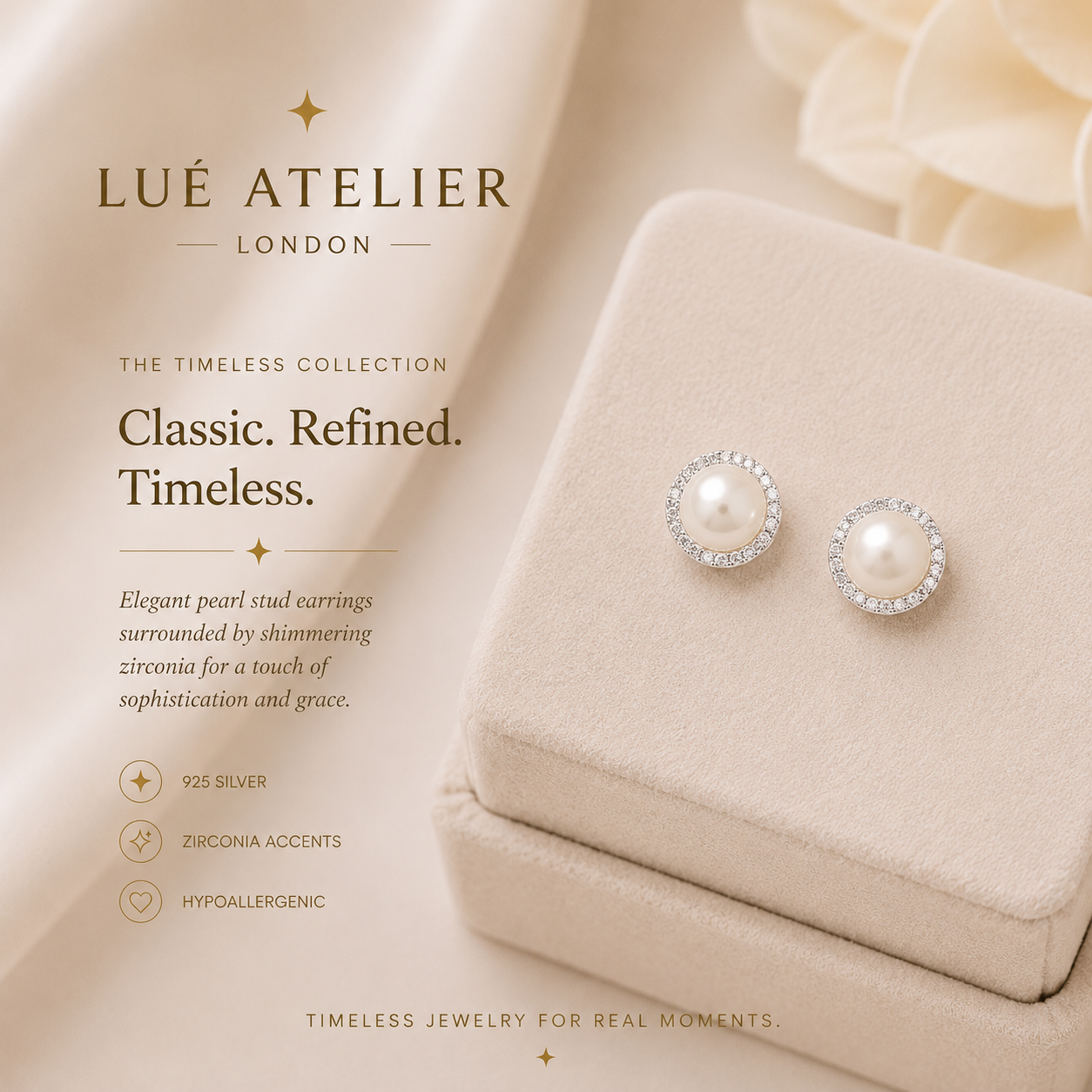 Pearl Halo Earrings