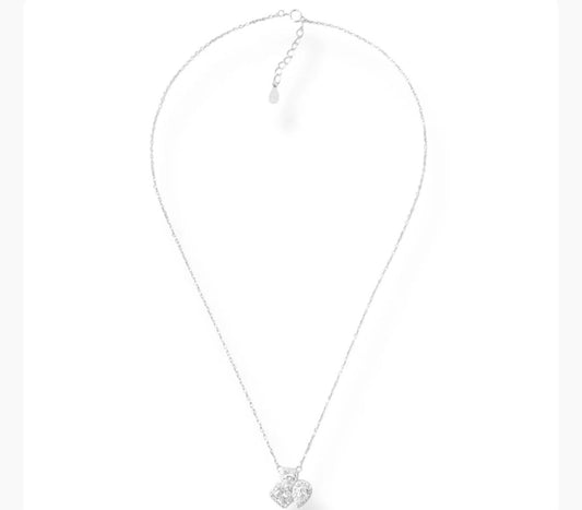 Halo Zirconia Pendant Necklace