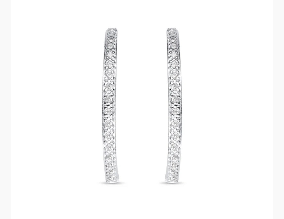 Zirconia Ear Hook Earrings